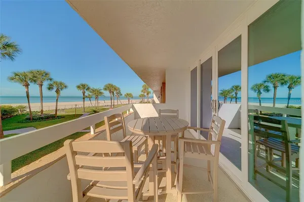 a view of a swimming pool with a garden