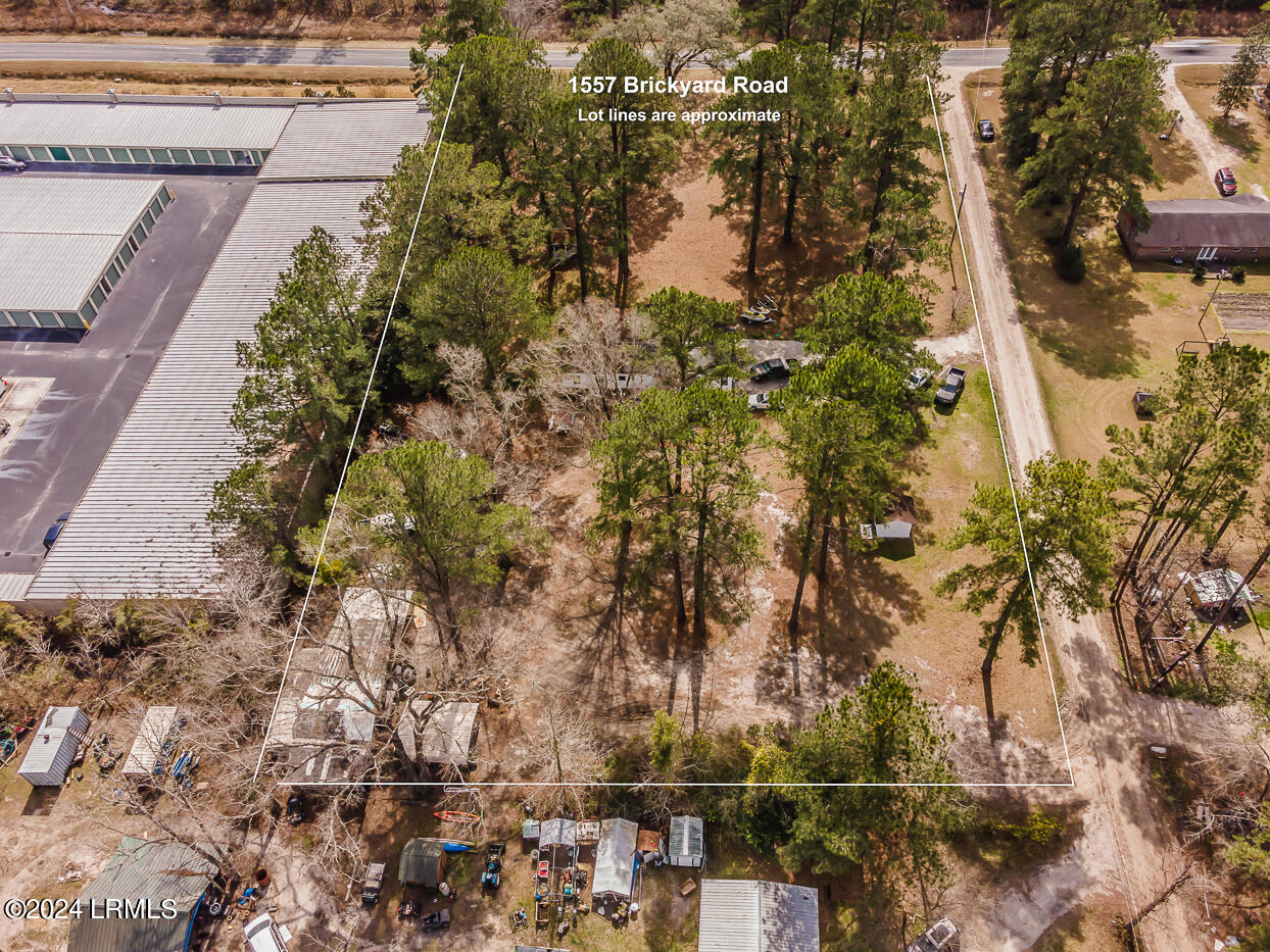 1557 Brickyard Road Hardeeville, SC 29927 - Photo 5 of 22 Aerial 2 with address