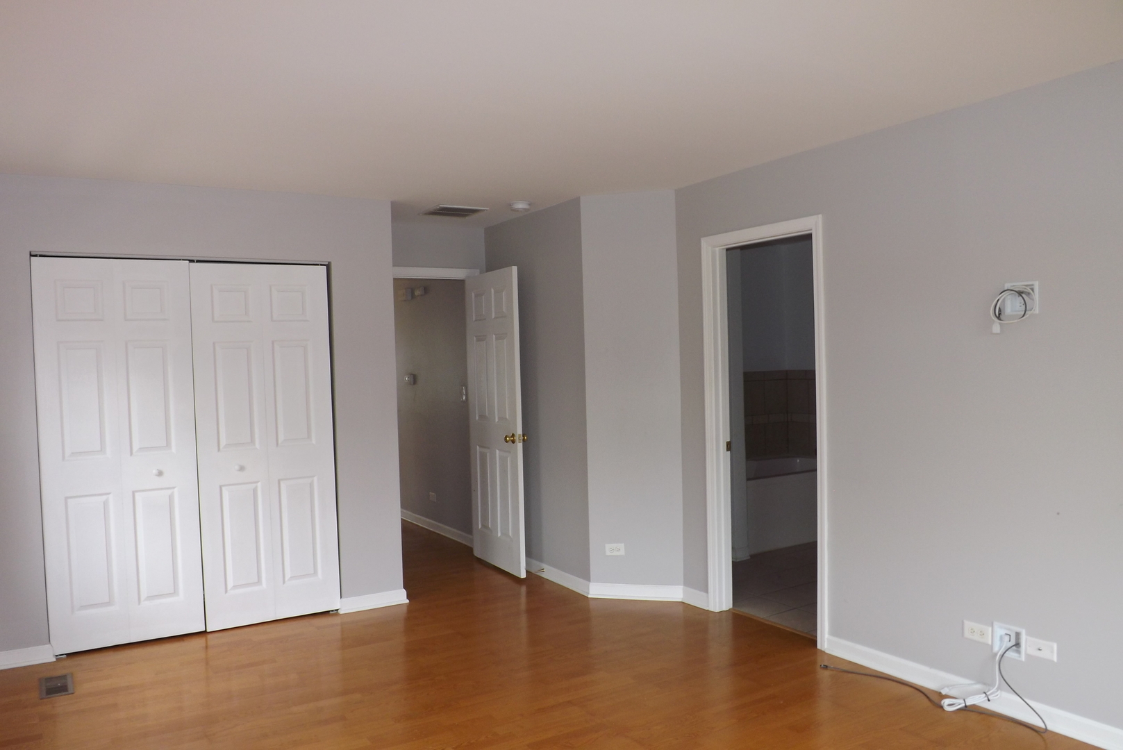 1237 Georgetown Way Vernon Hills, IL 60061 - Photo 13 of 16 a view of an empty room with closet and wooden floor