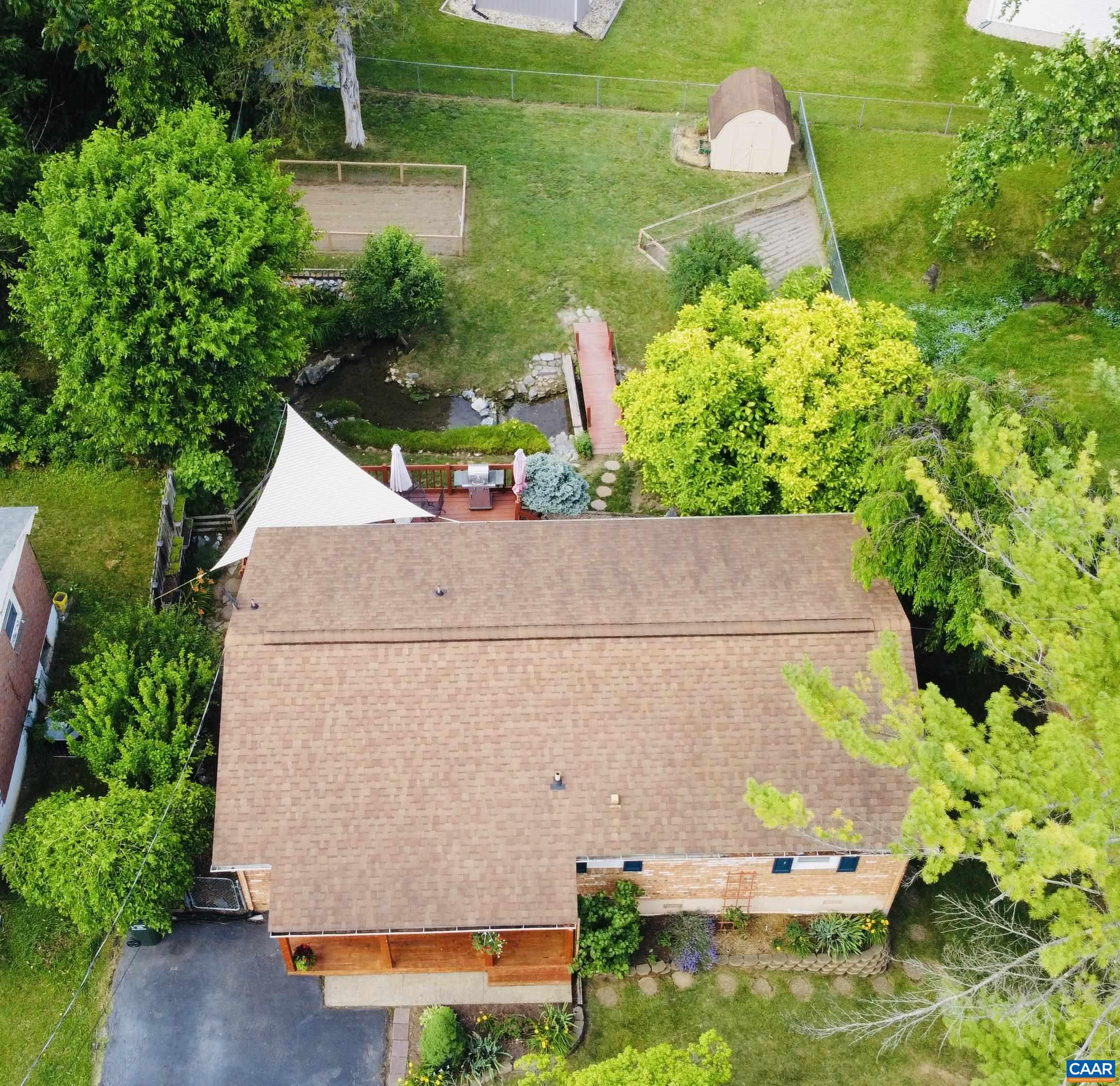 141 Quick's Mill Road Verona, VA 24482 - Photo 61 of 70 an aerial view of a house with a yard and garden