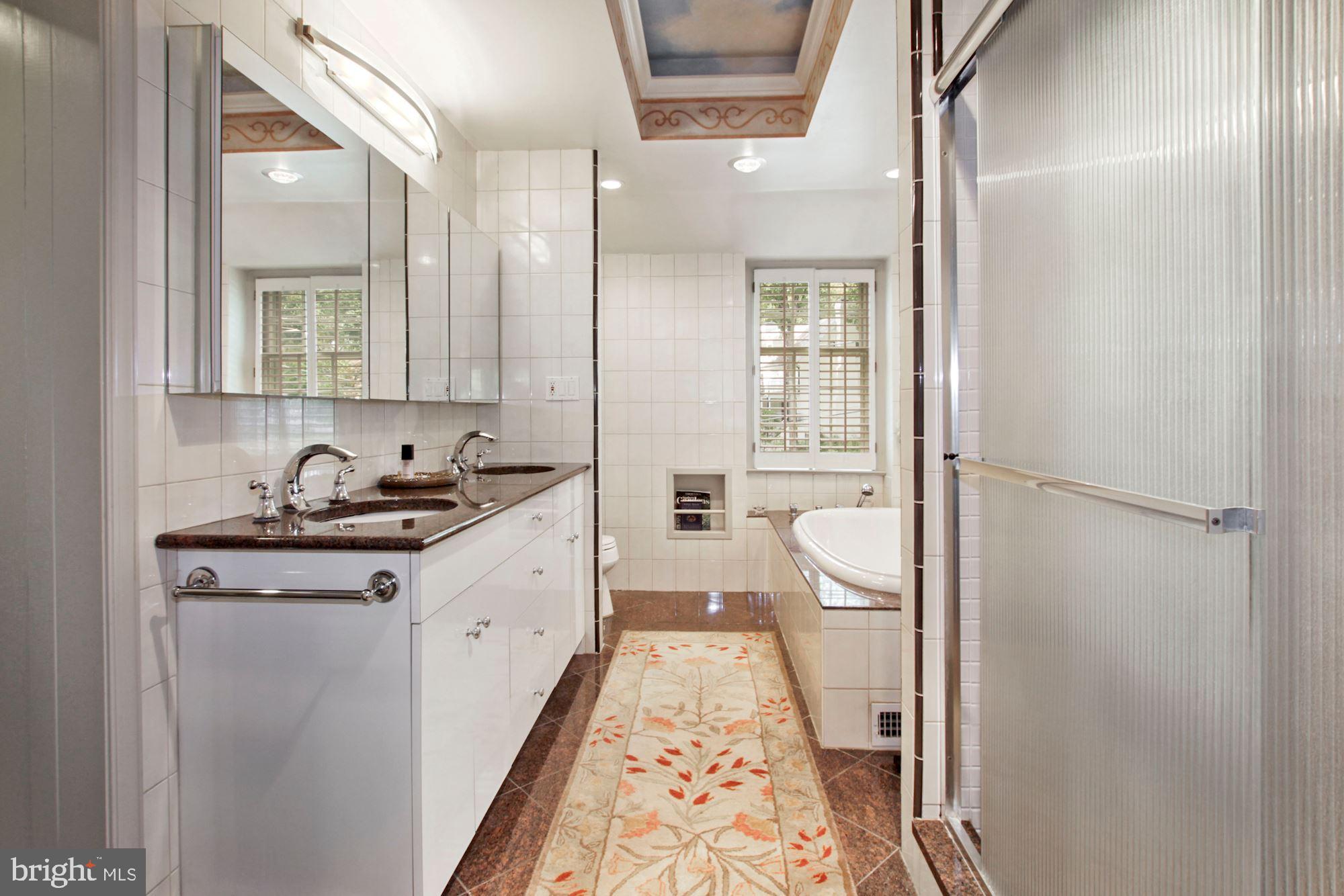 9409 Brooke Drive Bethesda, MD 20817 - Photo 27 of 47 Owner's bath with custom ceiling detail