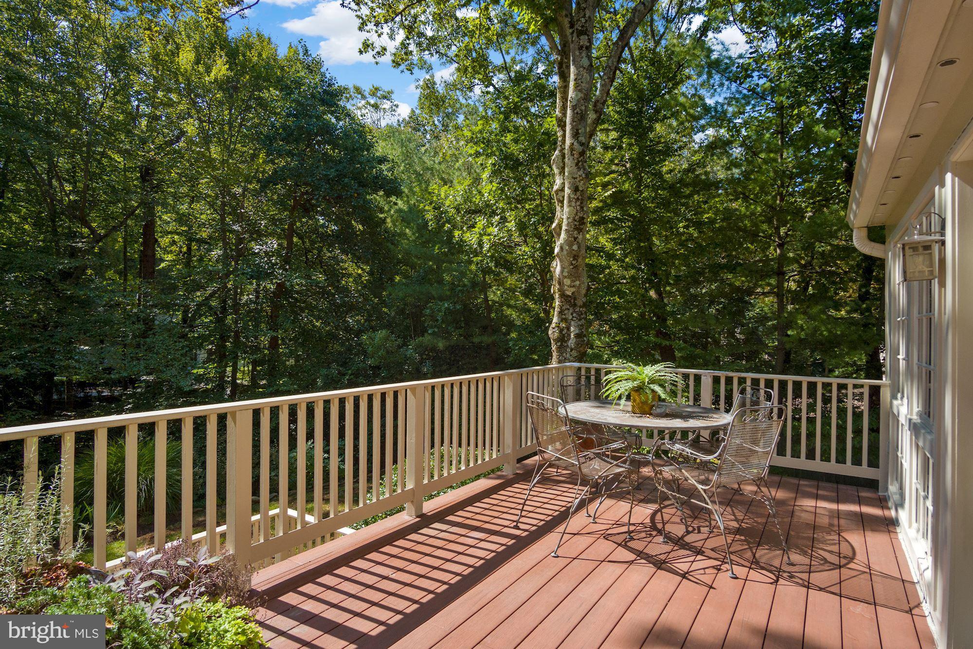 9409 Brooke Drive Bethesda, MD 20817 - Photo 42 of 47 Trex deck overlooking grounds
