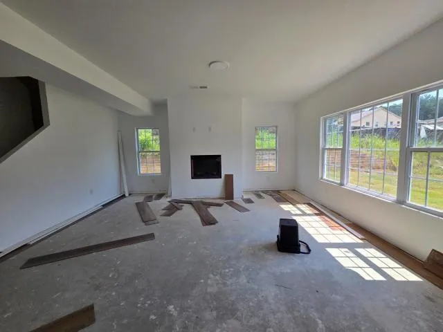 a bed room with a bed and a couch