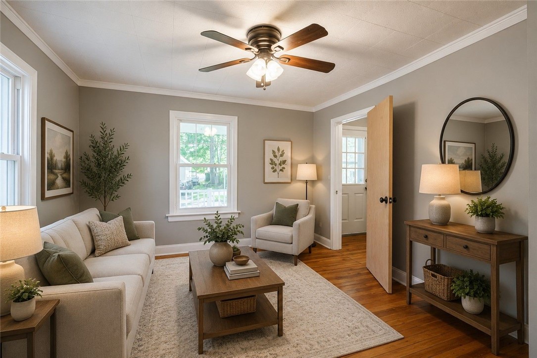117 North Lincoln Road East Rochester, NY 14445 - Photo 2 of 36 Living Room Virtually Staged