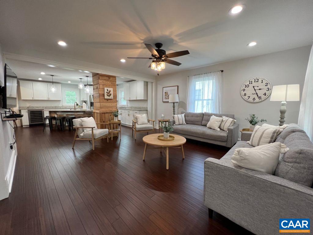 161 Avon Road Afton, VA 22920 - Photo 18 of 39 a living room with furniture or wooden floor and a ceiling fan