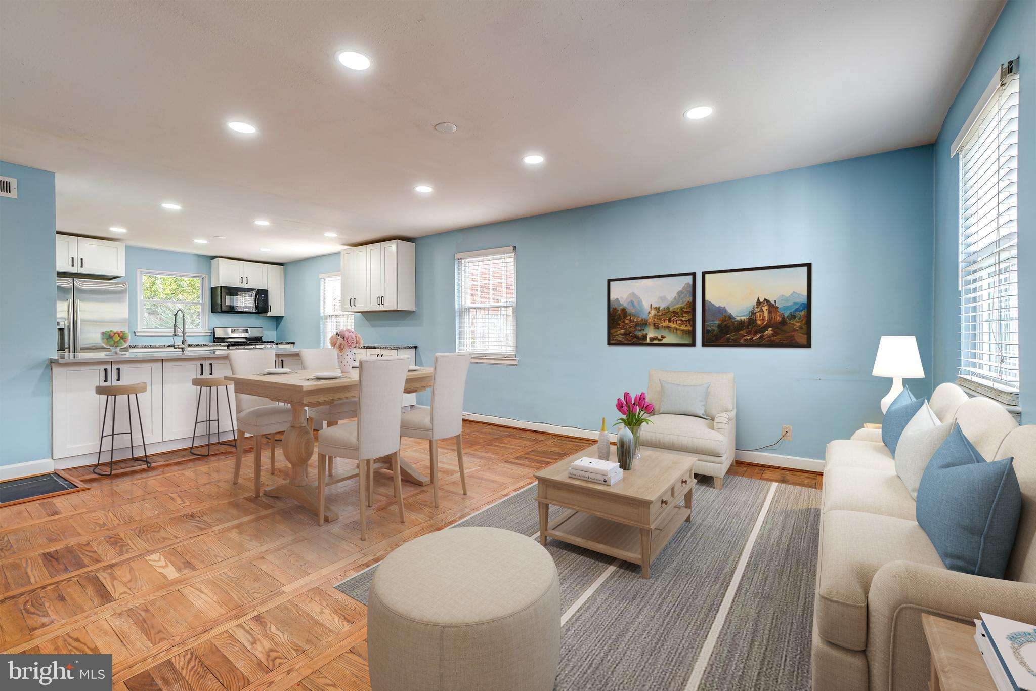 849 South Glebe Road Arlington, VA 22204 - Photo 6 of 45 Dining/living area virtually staged