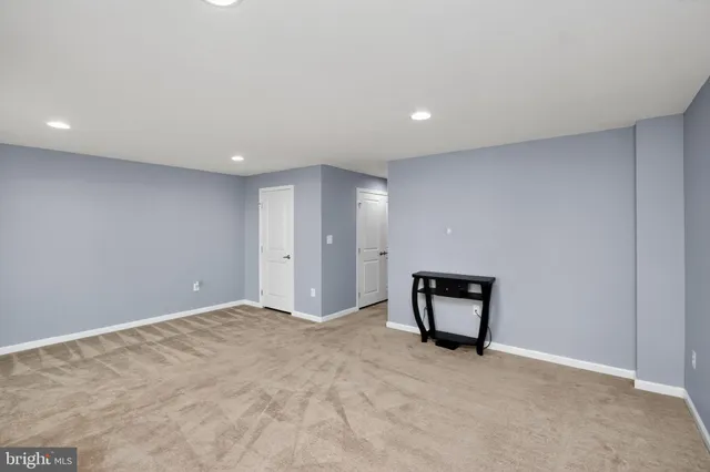 a view of an empty room