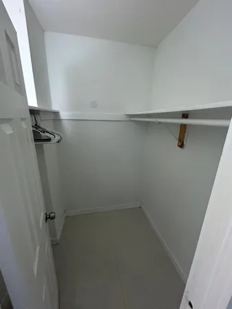 a close view of closet