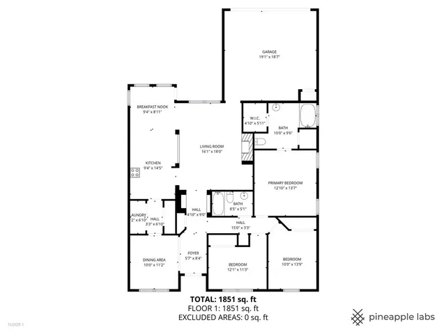 a picture of a floor plan