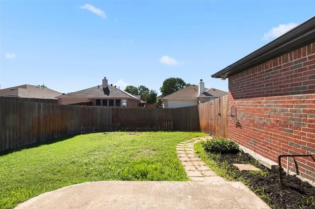 a backyard of a house