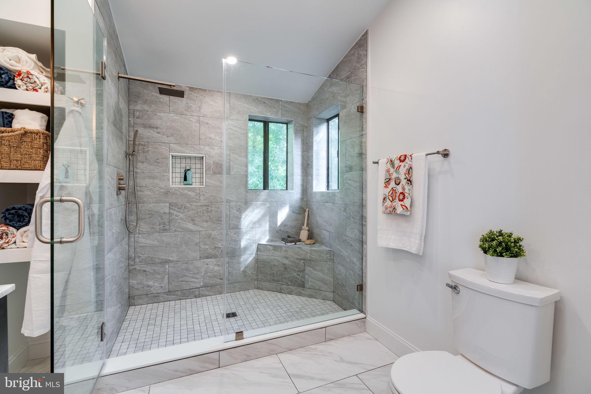 5933 Veranda Drive Springfield, VA 22152 - Photo 23 of 41 WALK IN SHOWER WITH CUSTOM GLASS DOOR
