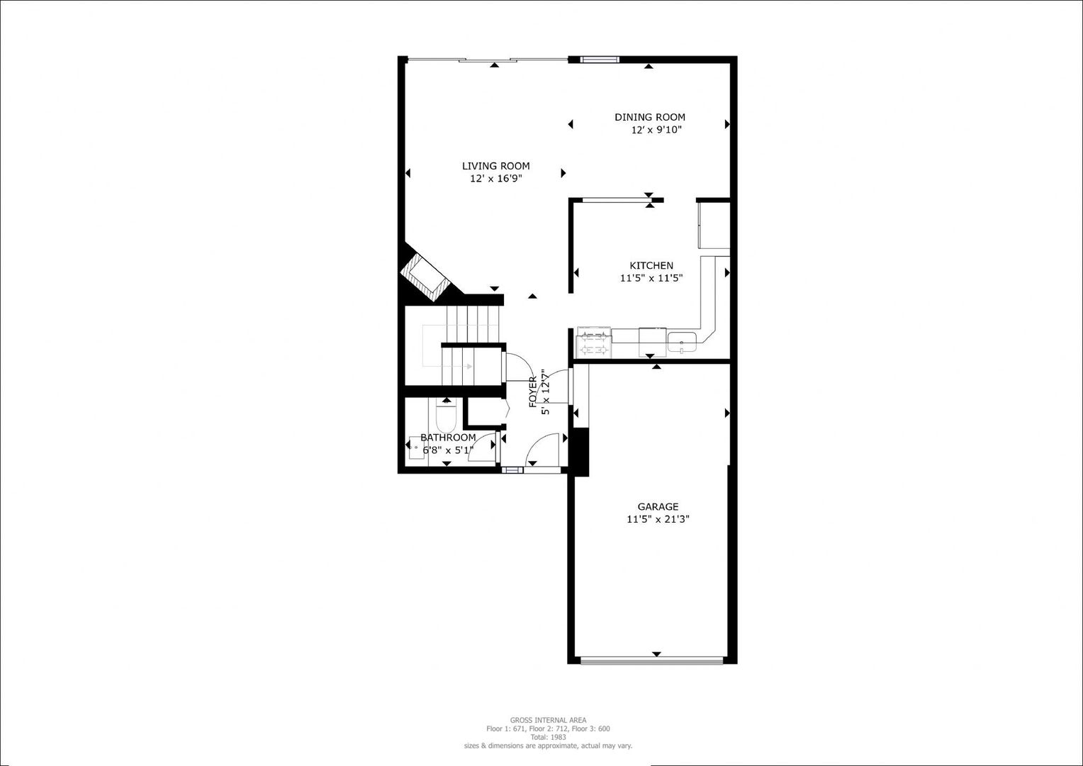 1009 Spring Mill Drive Hoffman Estates, IL 60169 - Photo 33 of 35 a picture of a floor plan
