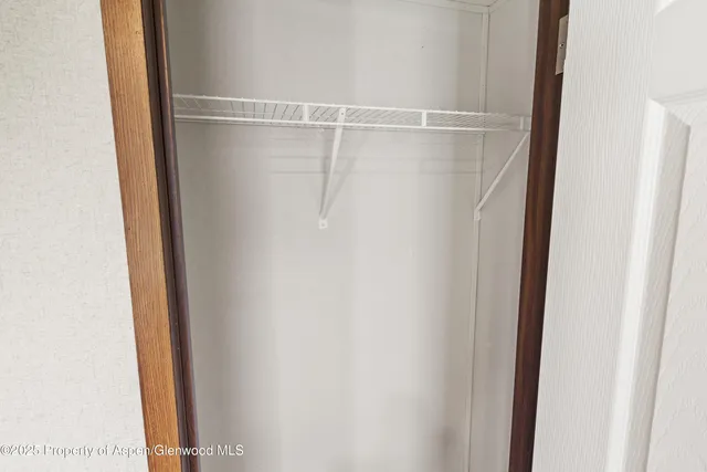 a close view of closet