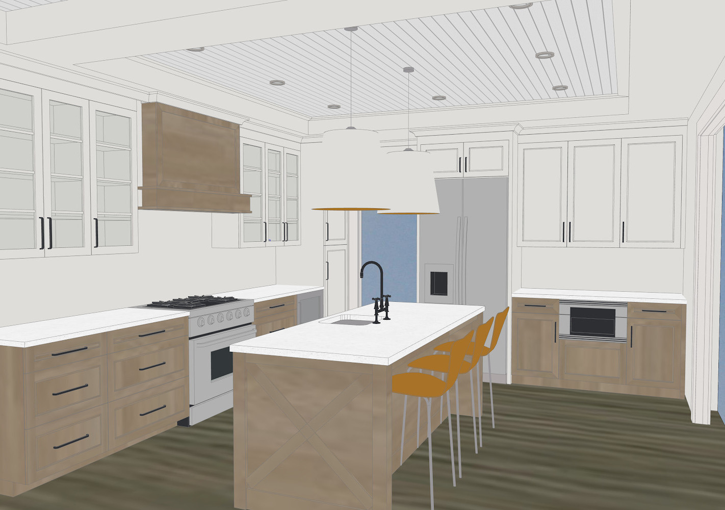 11 Rockhill Road Sandwich, MA 02537 - Photo 8 of 15 a kitchen with a sink a stove a refrigerator and white cabinets