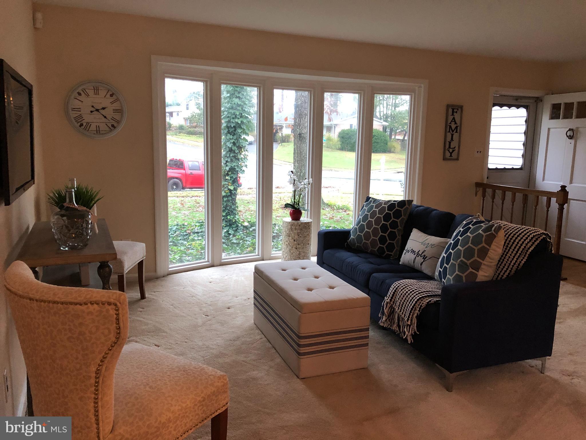 1201 Hillcrest Road Odenton, MD 21113 - Photo 3 of 31 Living Room with Bowed Picture Window