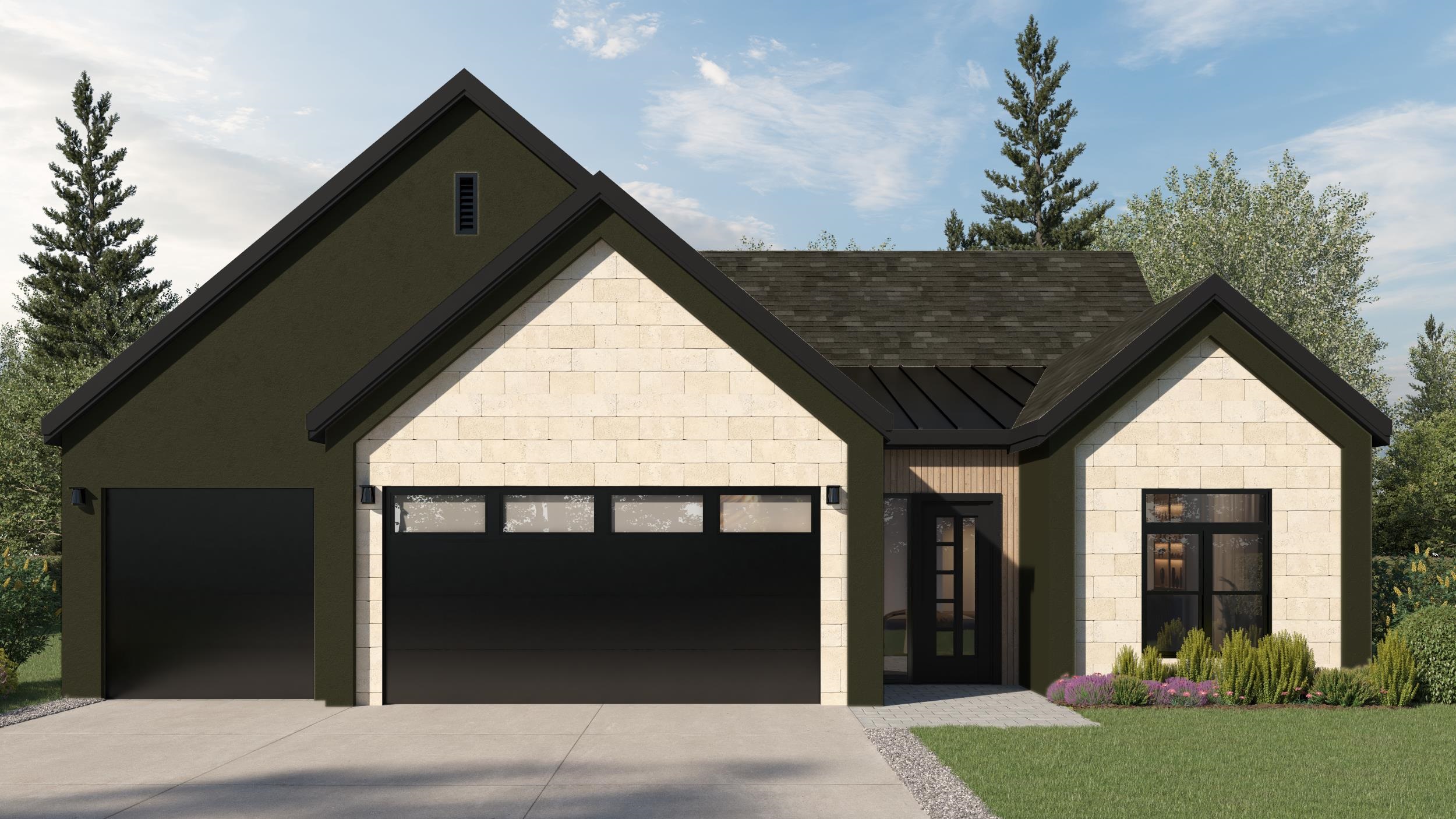 a view of house with yard