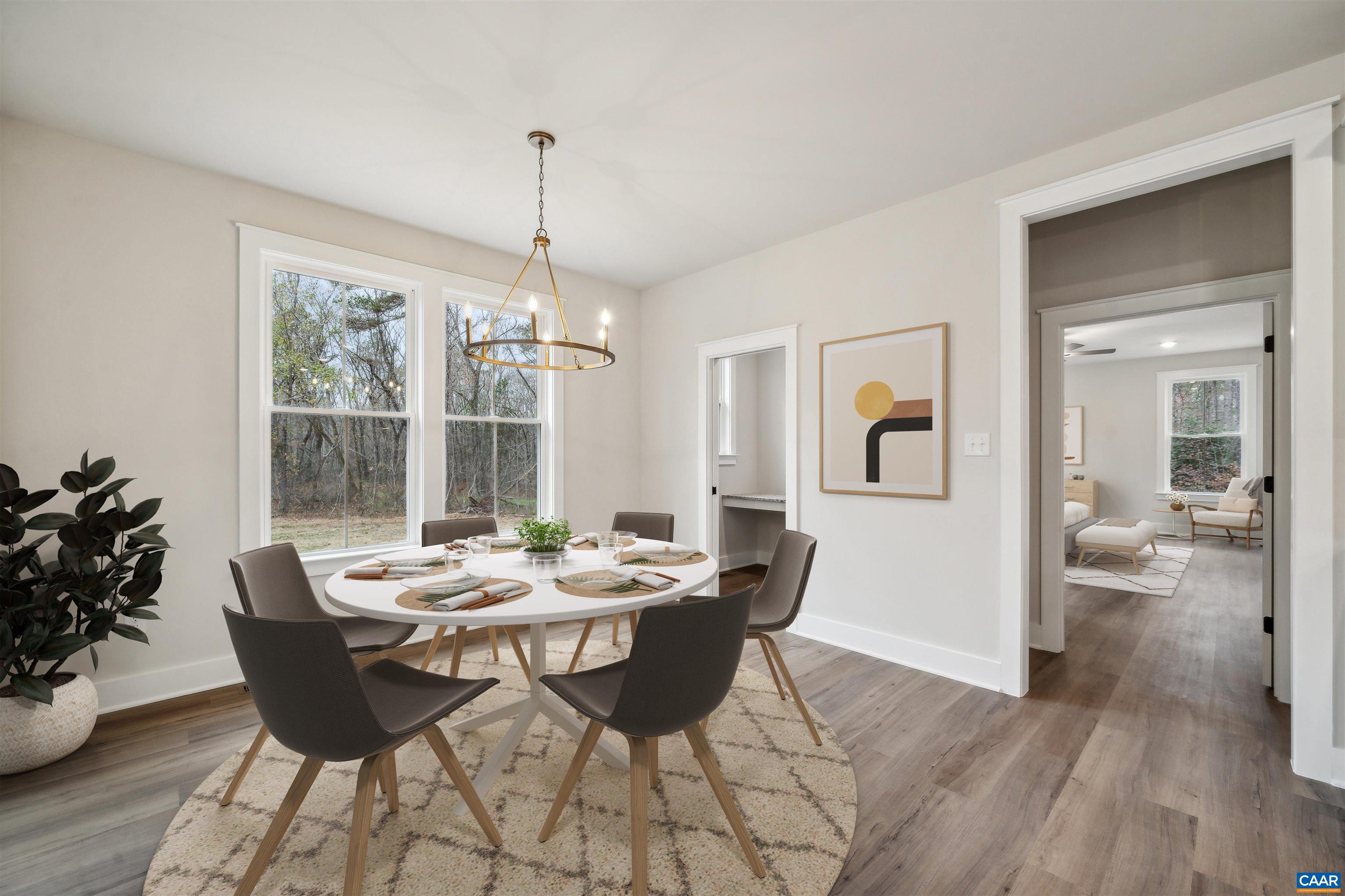 Tbd Albevanna Spring Road, Unit LOT 2 Mineral, VA 23117 - Photo 10 of 40 Adjacent to kitchen. A peek into the pocket office, primary suite. Virtually Staged