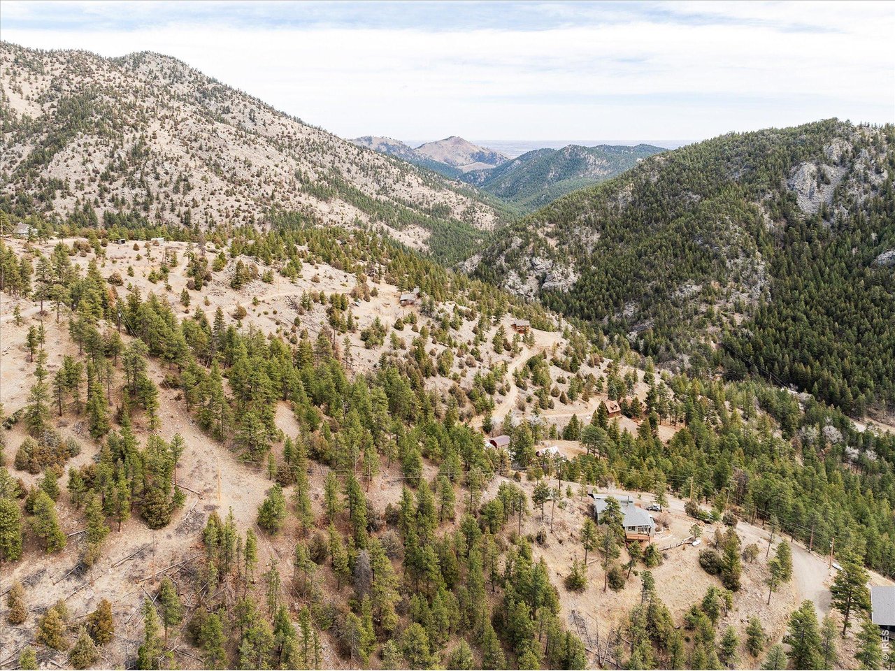 187 Nugget Hill Road Jamestown, CO 80455 - Photo 33 of 34 a view of a dry yard with mountains in the background