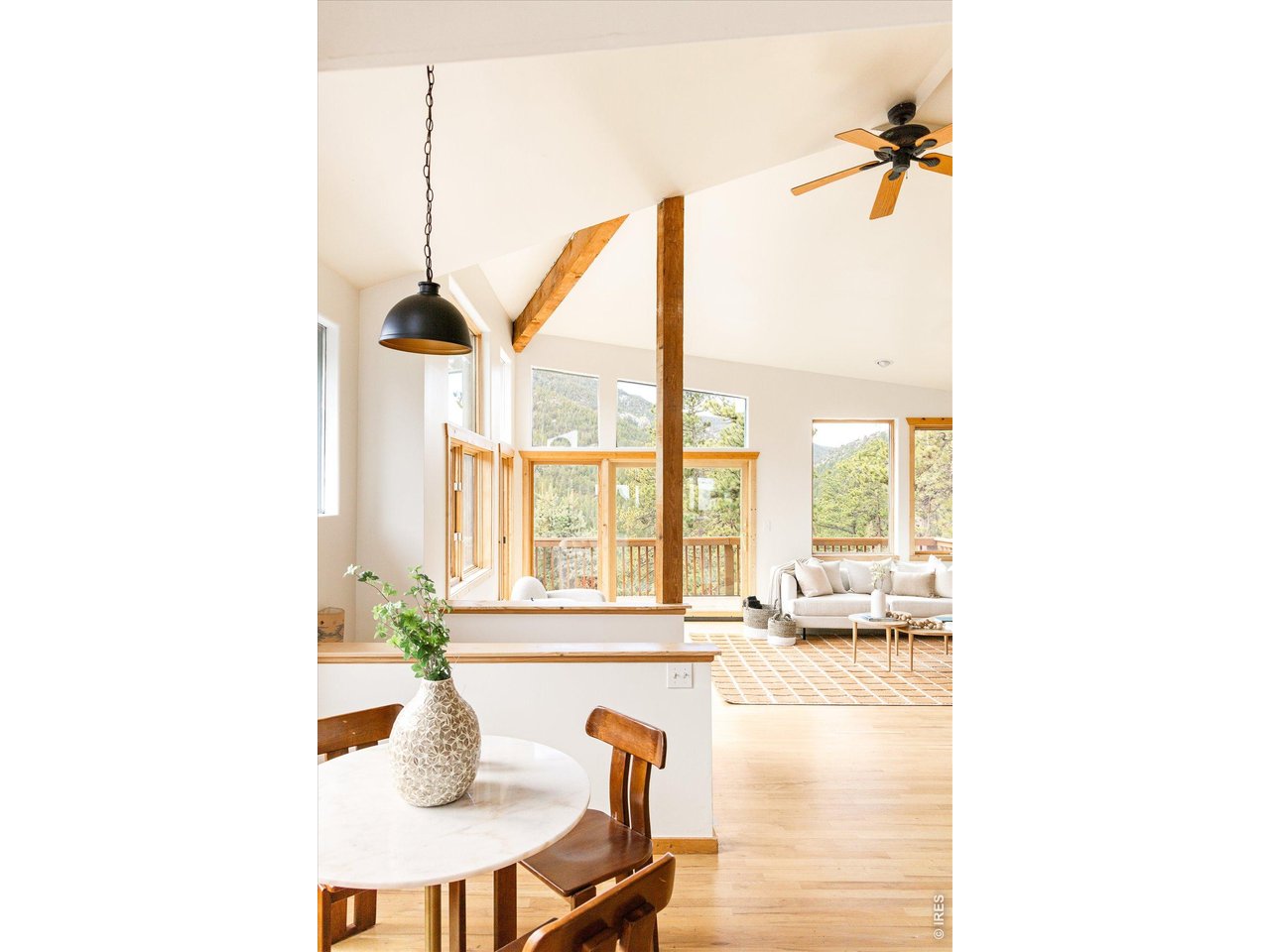 187 Nugget Hill Road Jamestown, CO 80455 - Photo 9 of 34 a living room with furniture and a large window