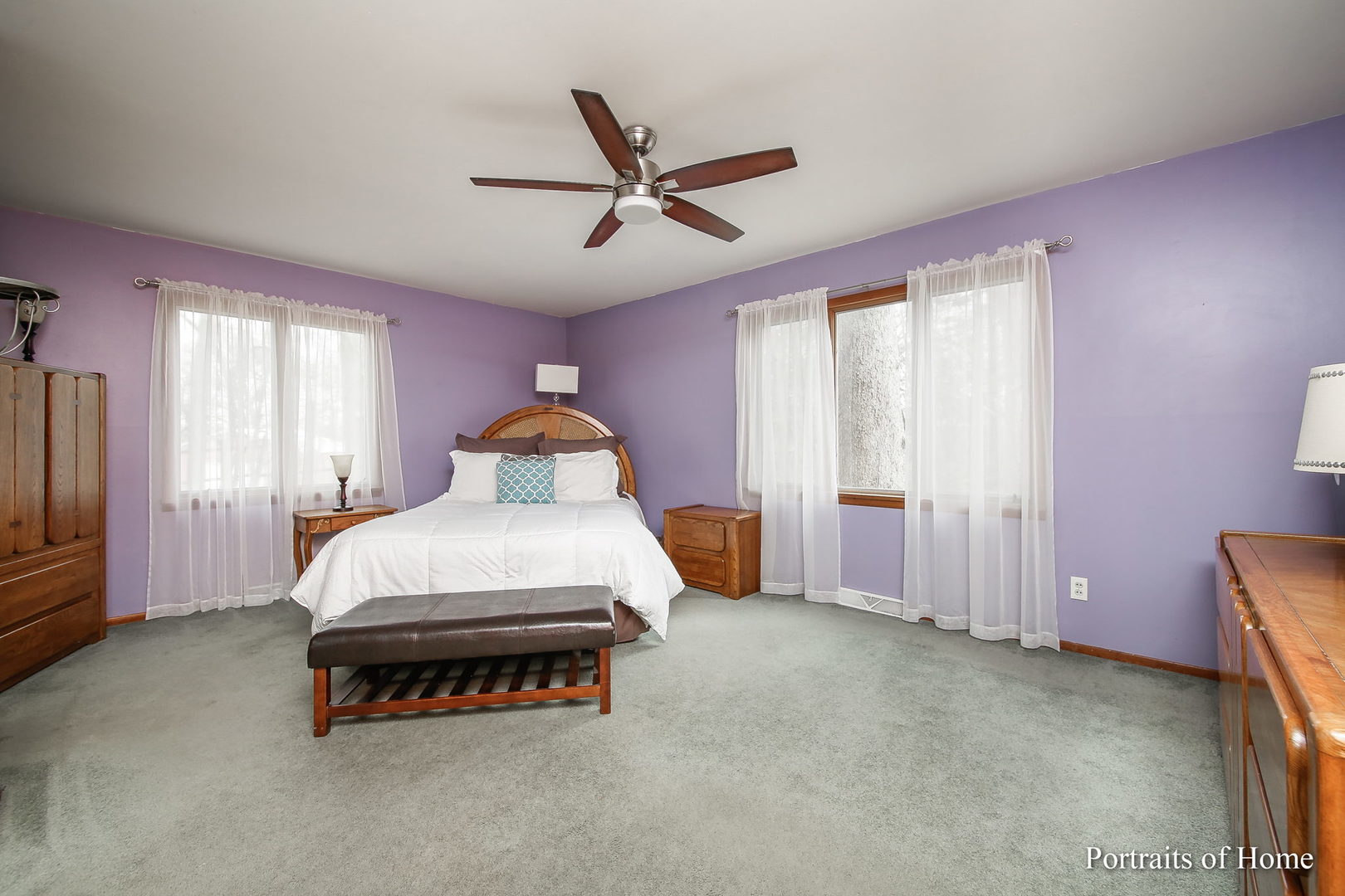 4S785 Norris Road Sugar Grove, IL 60554 - Photo 18 of 31 a bed room with a bed and a ceiling fan