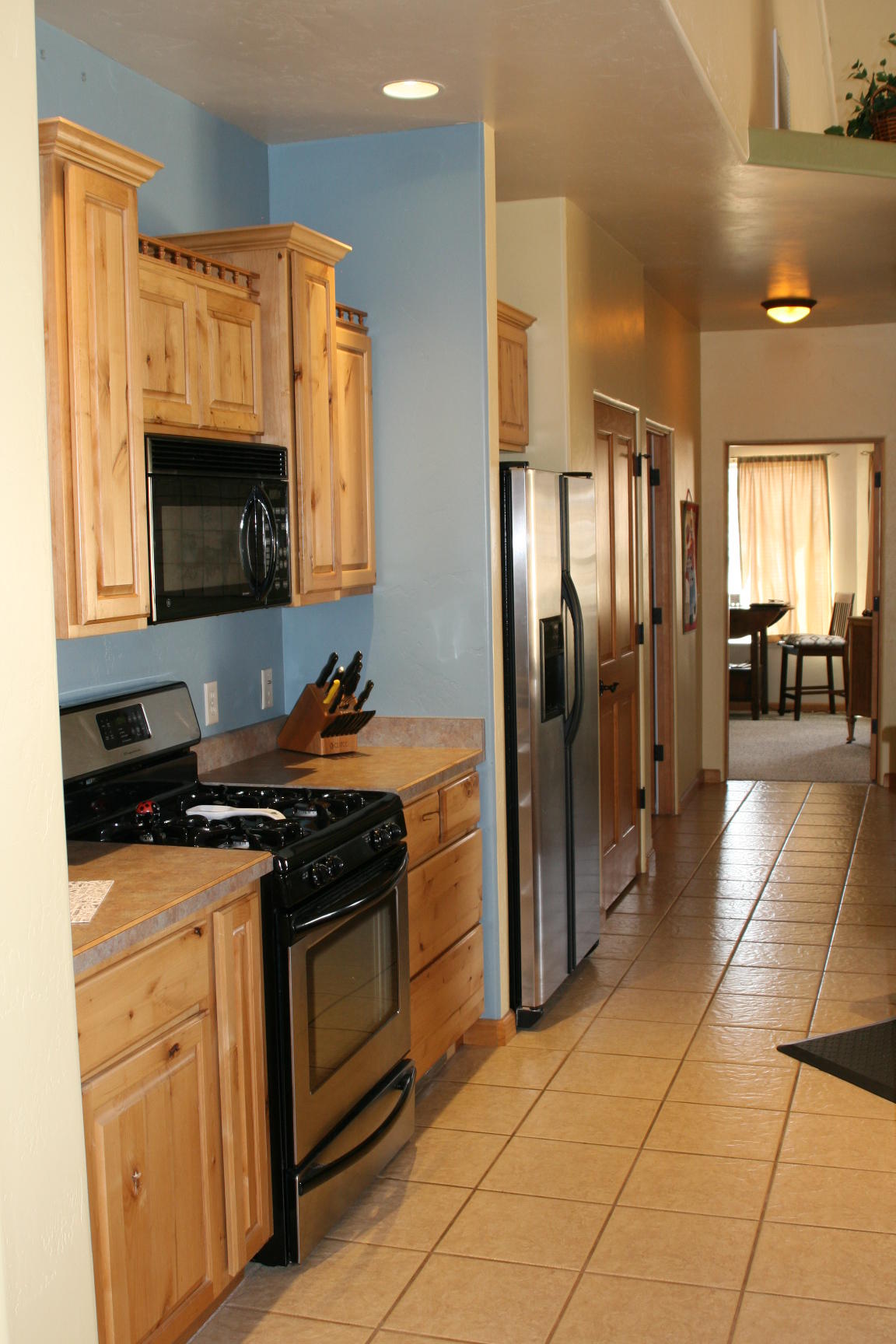 407 Kismet Street, Unit NO # Ridgway, CO 81432 - Photo 10 of 34 a kitchen with stainless steel appliances granite countertop a stove a sink and a refrigerator
