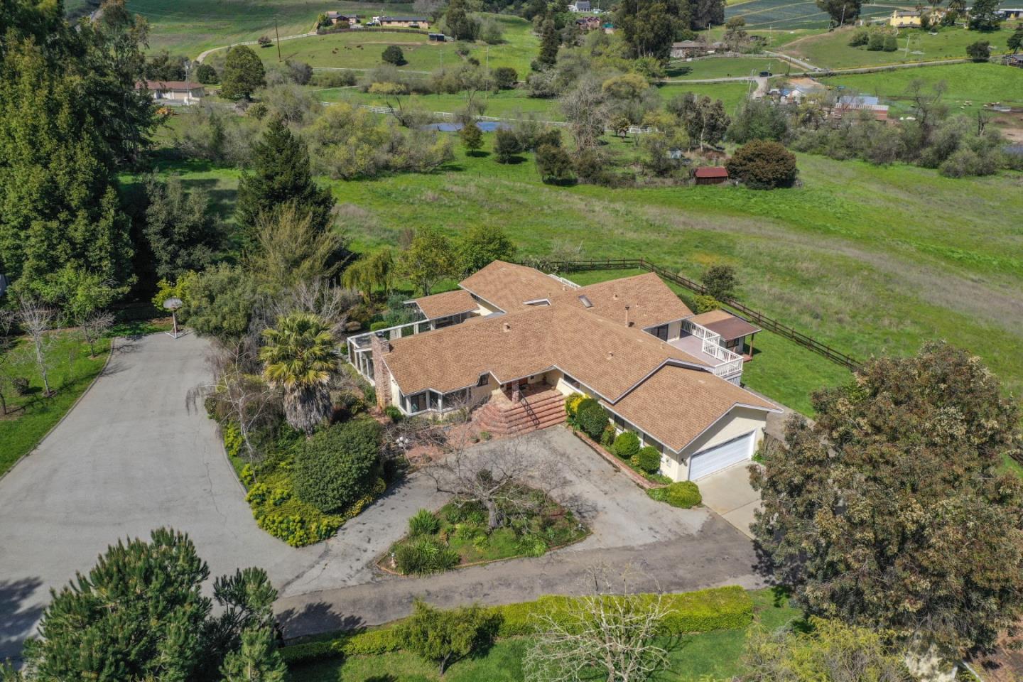 105 Mountain View Road Watsonville, CA 95076 - Photo 24 of 26 an aerial view of a house with a yard