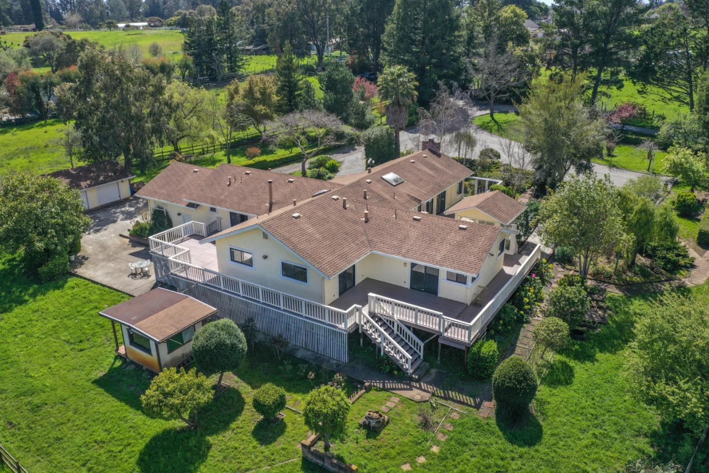 105 Mountain View Road Watsonville, CA 95076 - Photo 26 of 26 an aerial view of a house with a garden
