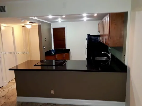a bathroom with a mirror