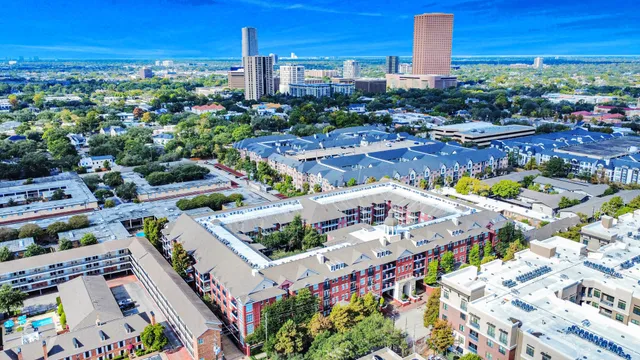 a front view of building with yard
