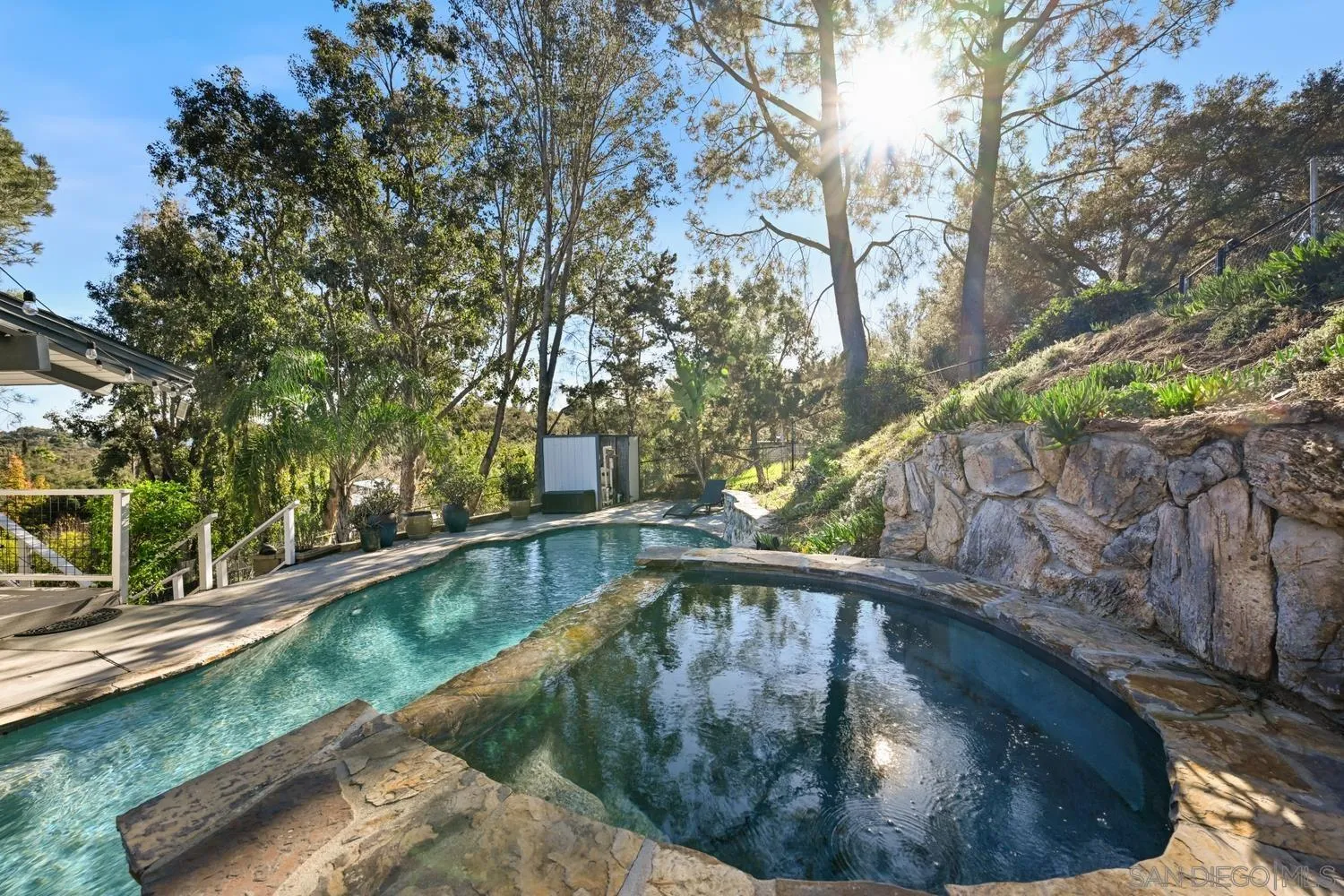 26138 Jesmond Dene Road Escondido, CA 92026 - Photo 28 of 34 a view of a garden from a balcony