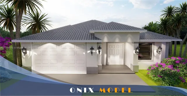 a front view of a house with a garage