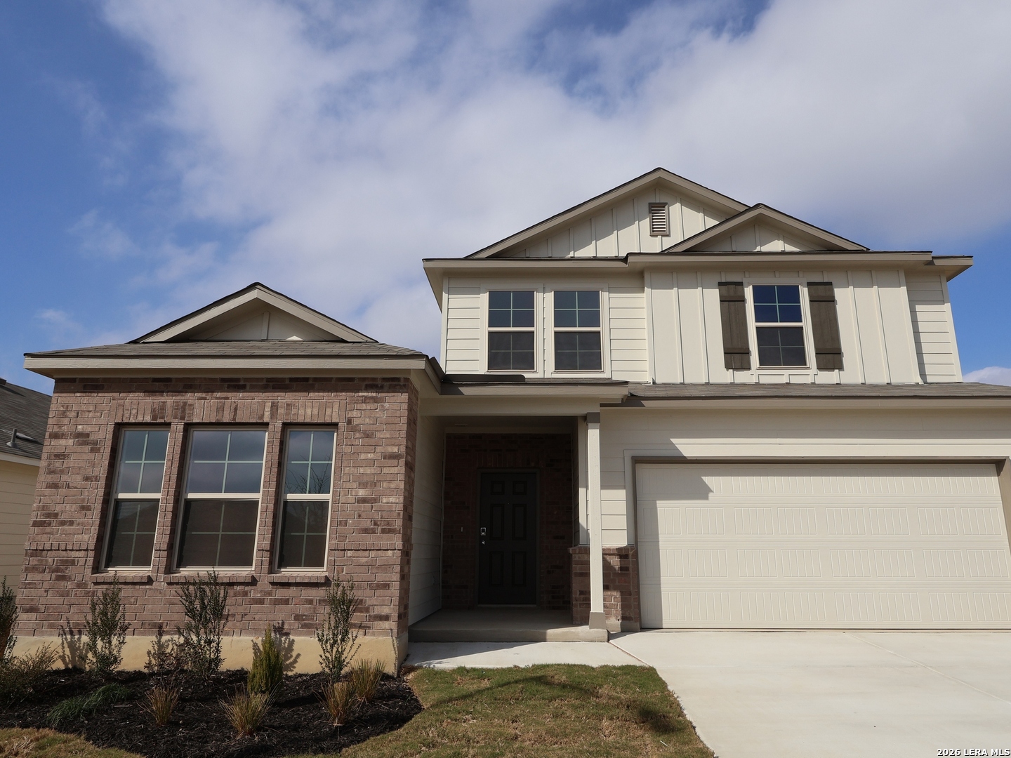 a front view of a house