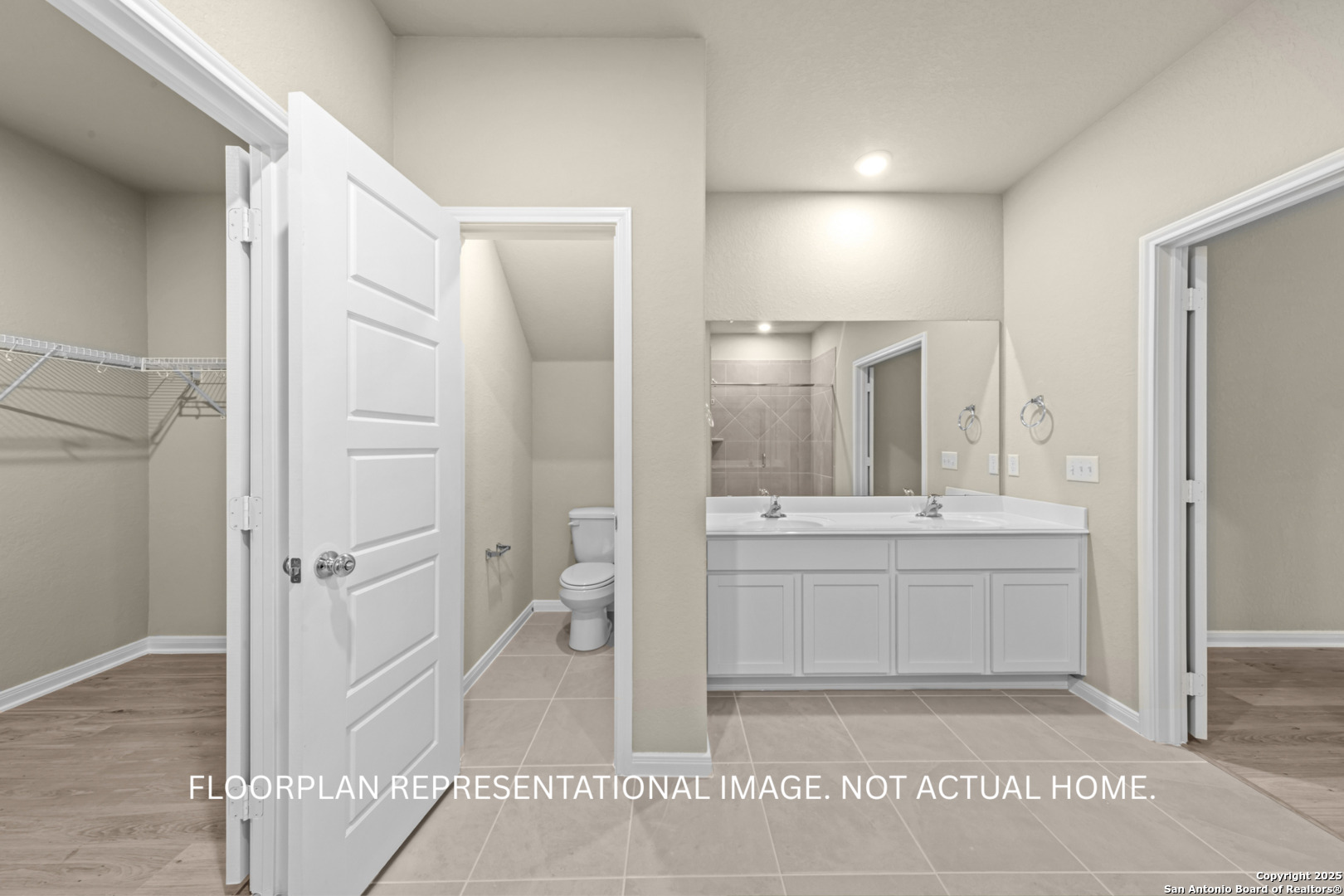 1164 Limestone Ridge Seguin, TX 78155 - Photo 27 of 45 a bathroom with a granite countertop sink mirror and toilet