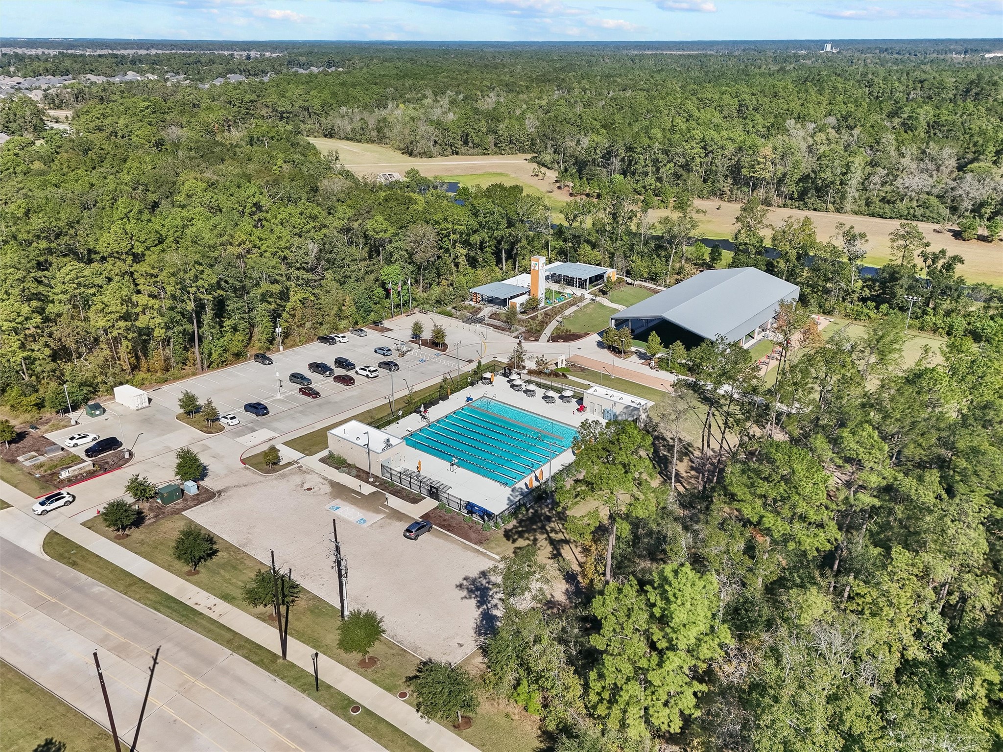 3841 Enchanted Timbers Lane Spring, TX 77386 - Photo 24 of 28 a view of a balcony with an outdoor space and seating area