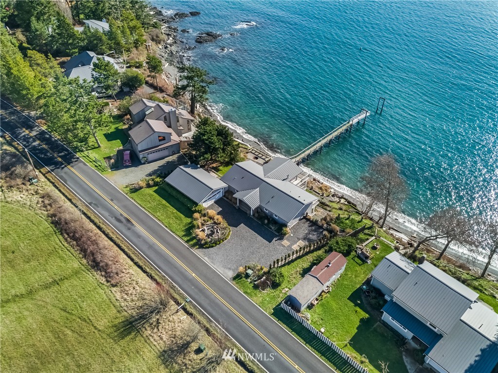 3051 Pear Point Road Friday Harbor, WA 98250 - Photo 7 of 39 an aerial view of house with a garden