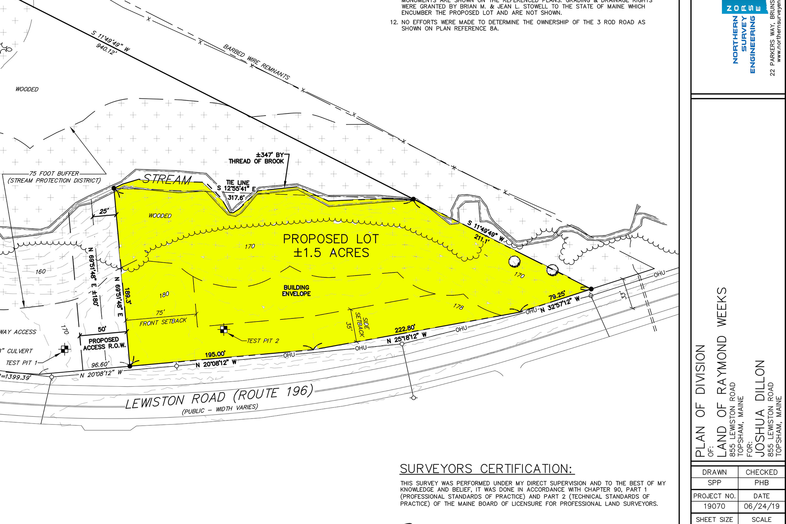 853 Lewiston Road Topsham, ME 04086 - Photo 13 of 13 survey