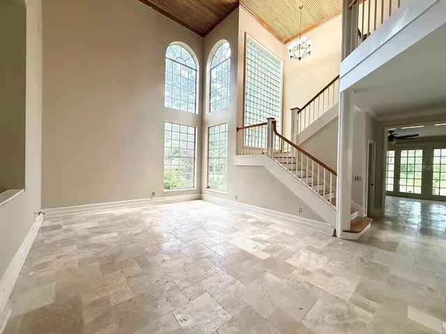 a view of an entryway with staircase