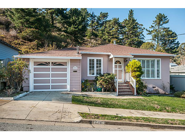 front view of a house and a yard
