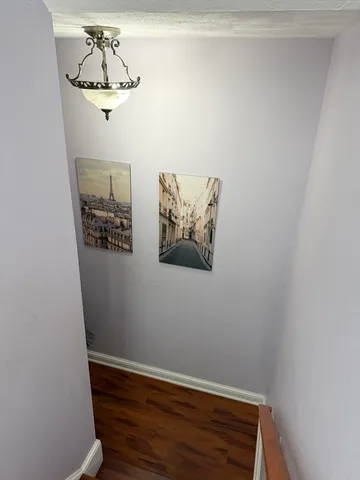 a view of a wall with rack on the wall