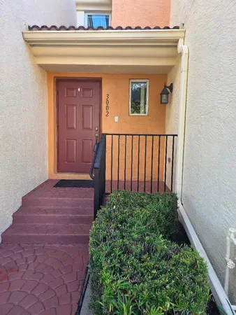 a view of front door