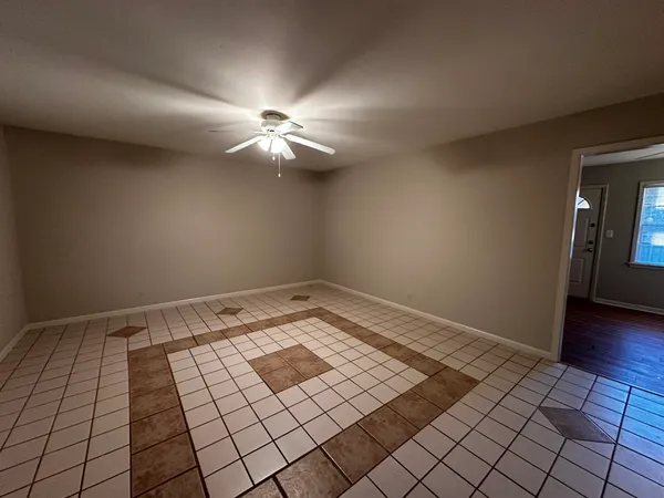 a view of an empty room