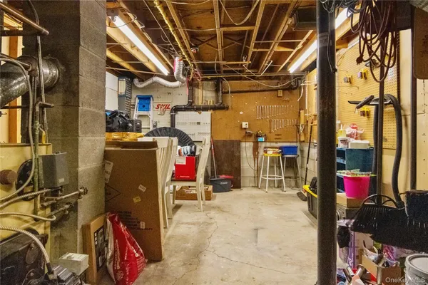 a view of storage and utility room