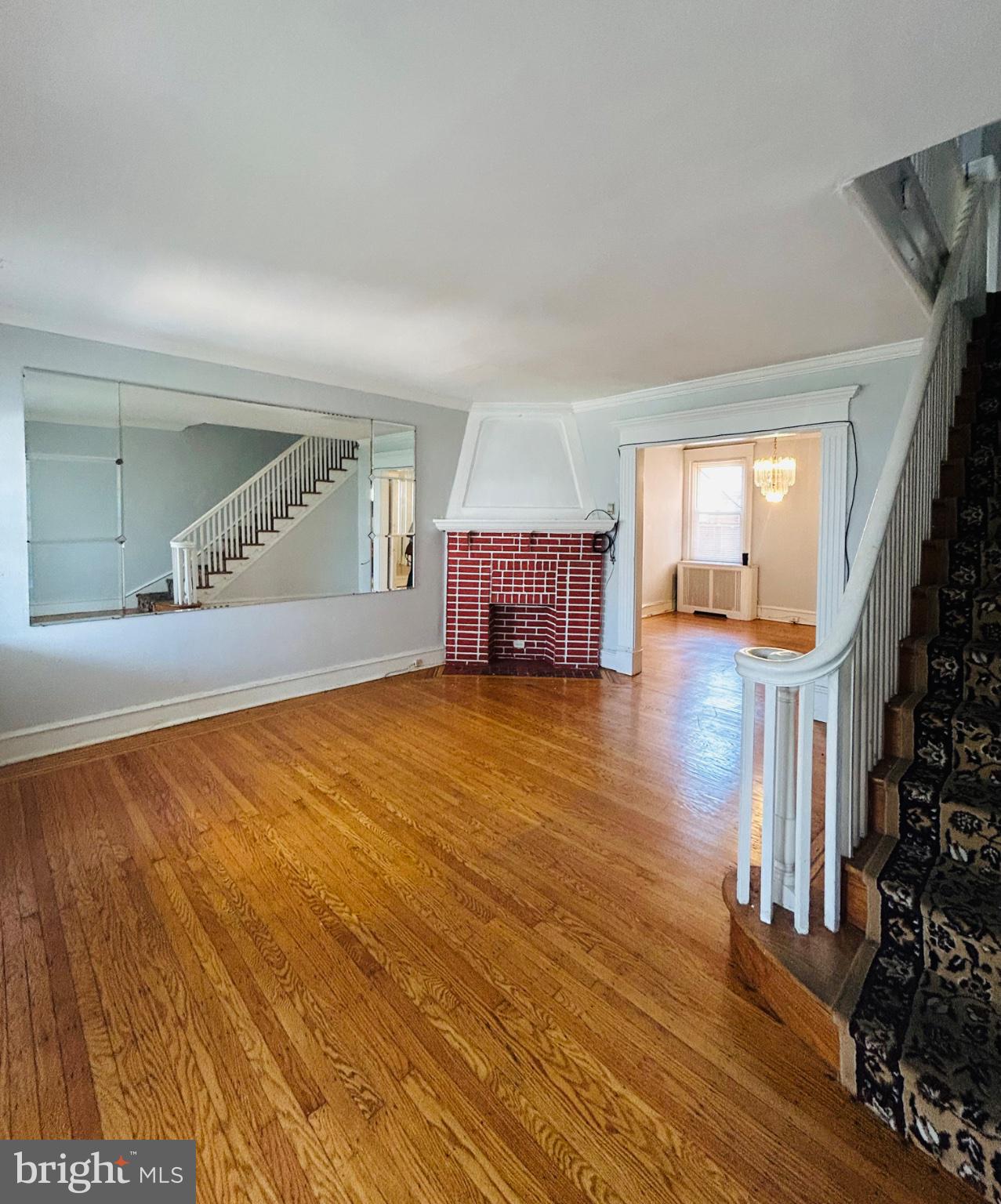 244 Huntley Road Upper Darby, PA 19082 - Photo 7 of 20 Spacious living area with classic charm.