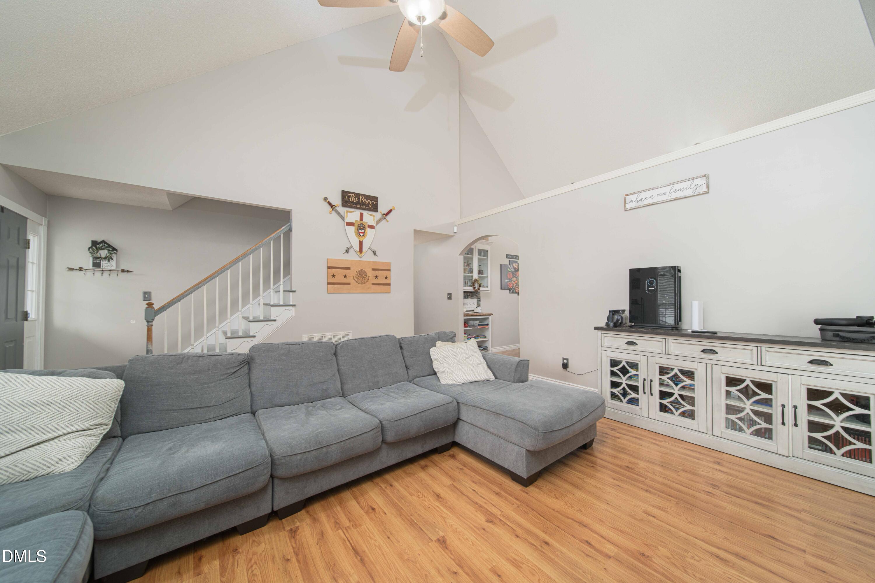 4411 Lessie Trail Rocky Mount, NC 27804 - Photo 3 of 27 a living room with furniture and a flat screen tv