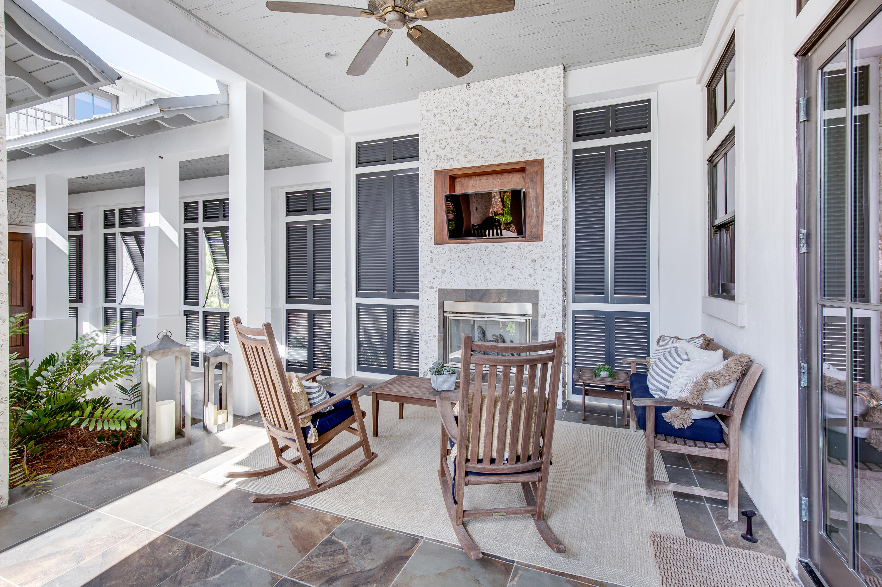 201 West Bermuda Drive Santa Rosa Beach, FL 32459 - Photo 27 of 56 a view of a patio with dining table and chairs