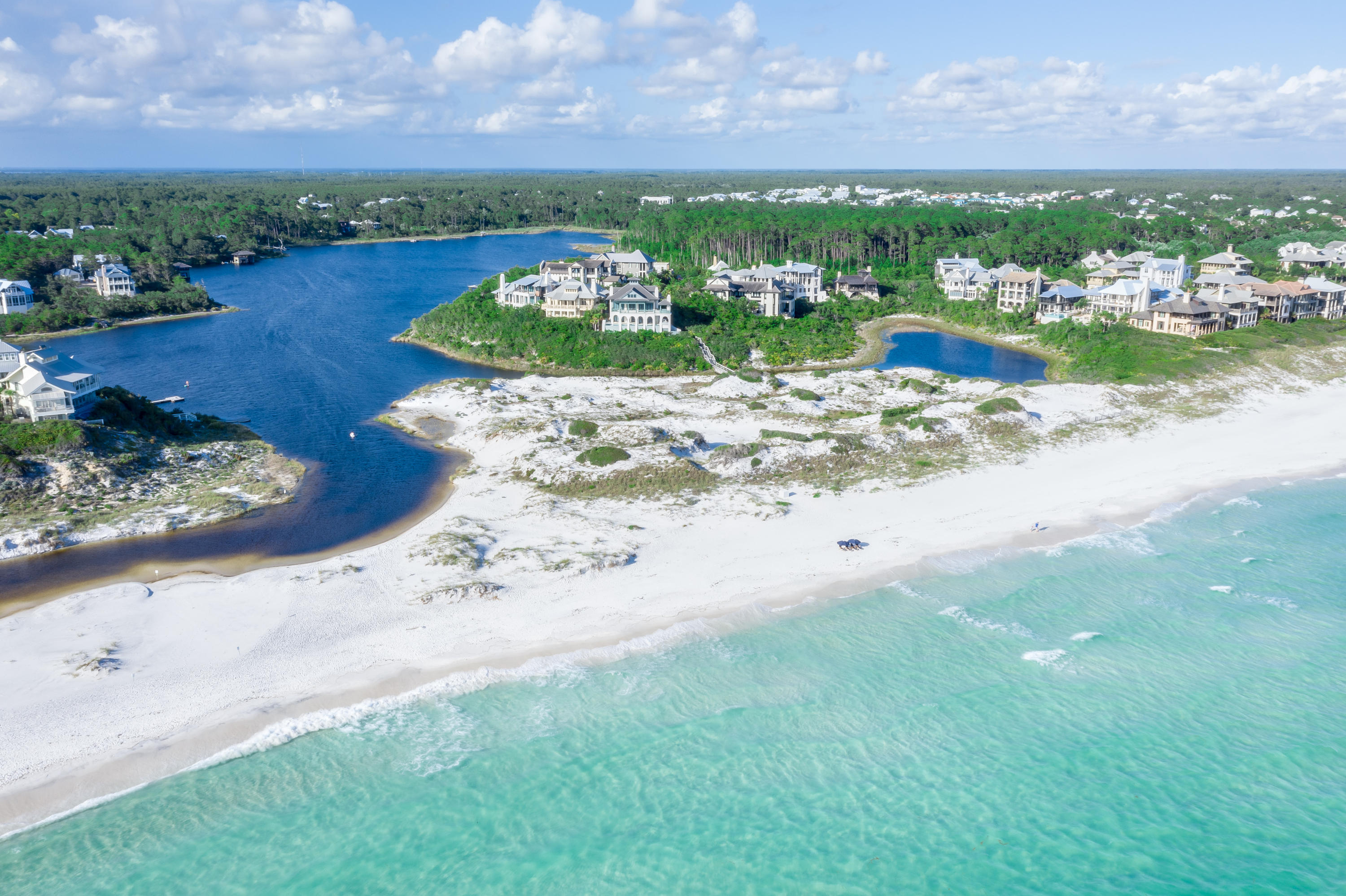 201 West Bermuda Drive Santa Rosa Beach, FL 32459 - Photo 39 of 56 a view of a lake with a big yard