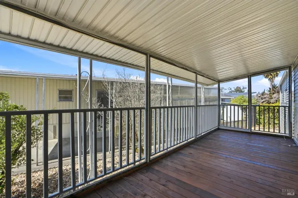 a view of a porch