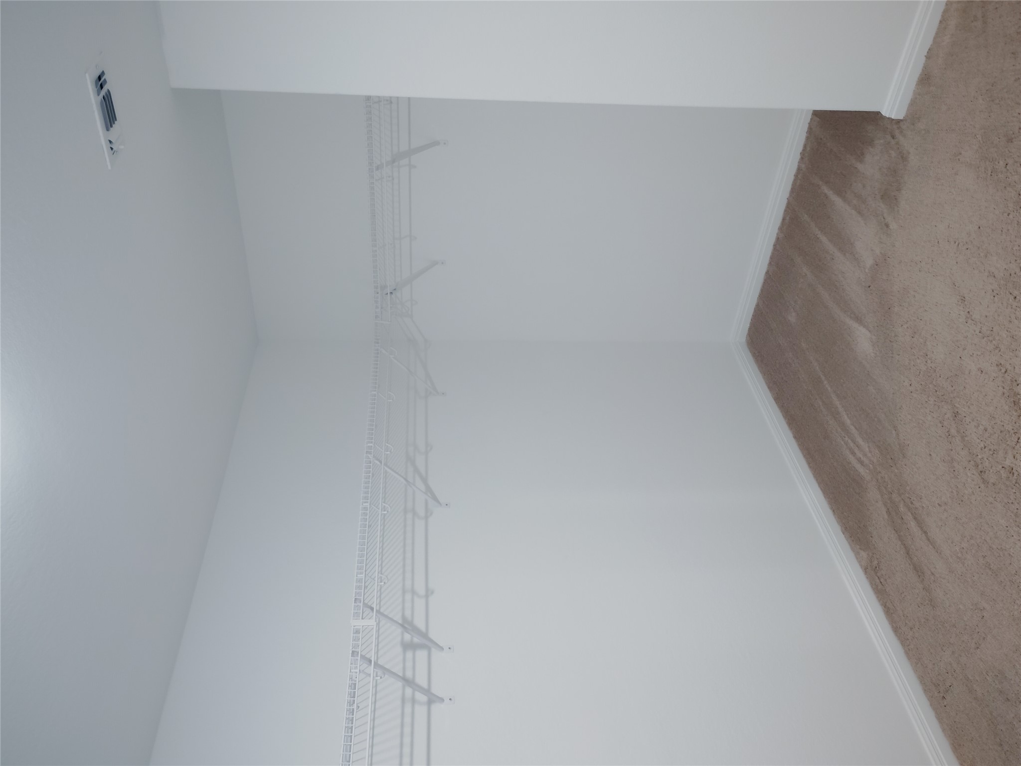 14024 Prairie Schooner Pass Elgin, TX 78621 - Photo 9 of 20 Spacious closet featuring white wire shelving, light beige carpet, white walls, and white baseboard trim