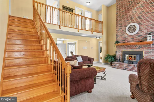 a bedroom with a bed and furniture