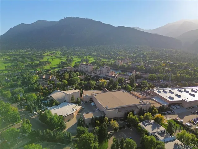 an aerial view of multiple house